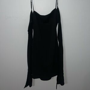 Elegant Black Off-Shoulder Dress